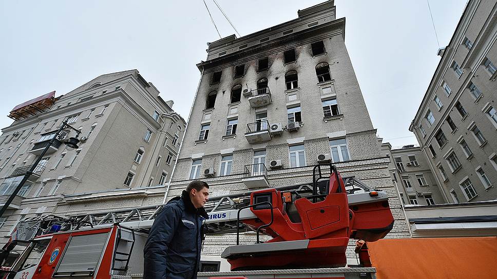 В доме звезд в Москве произошел пожар