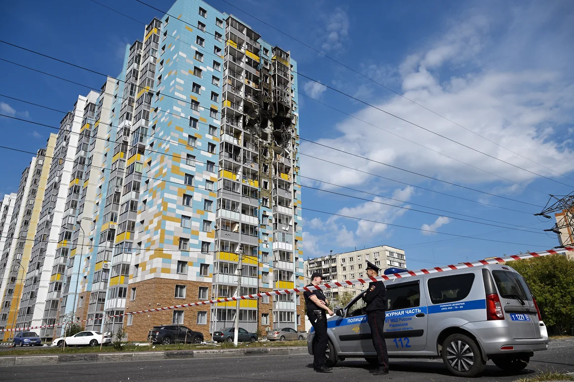 Атака БПЛА в подмосковном Раменском