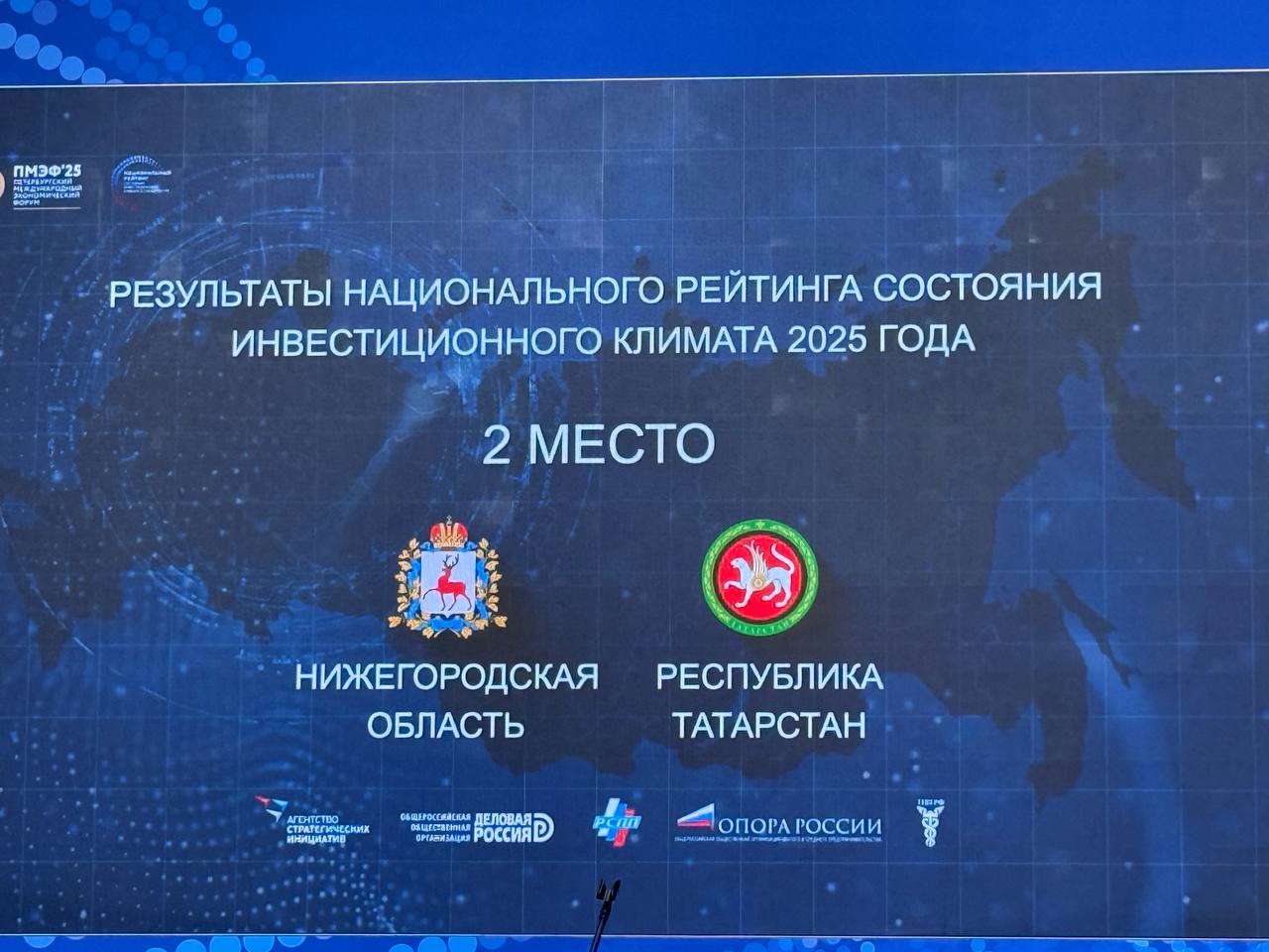 Татарстан занял второе место в рейтинге инвестклимата регионов России