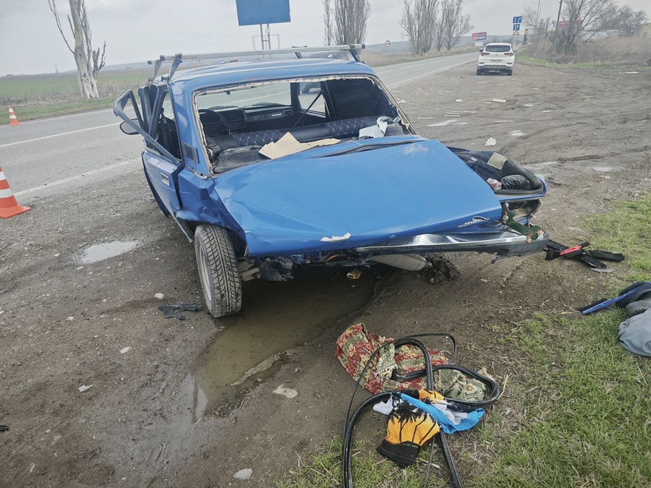 В Буденновском округе в лобовом ДТП пострадали три человека