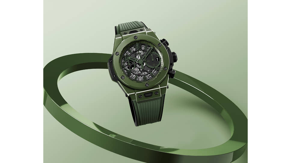 Hublot, часы Big Bang Unico Dark Green Ceramic