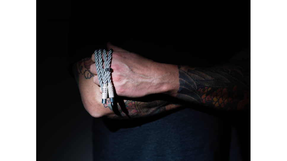 Nuzhdin Tools, колье со штекерами «мама-папа», серебро