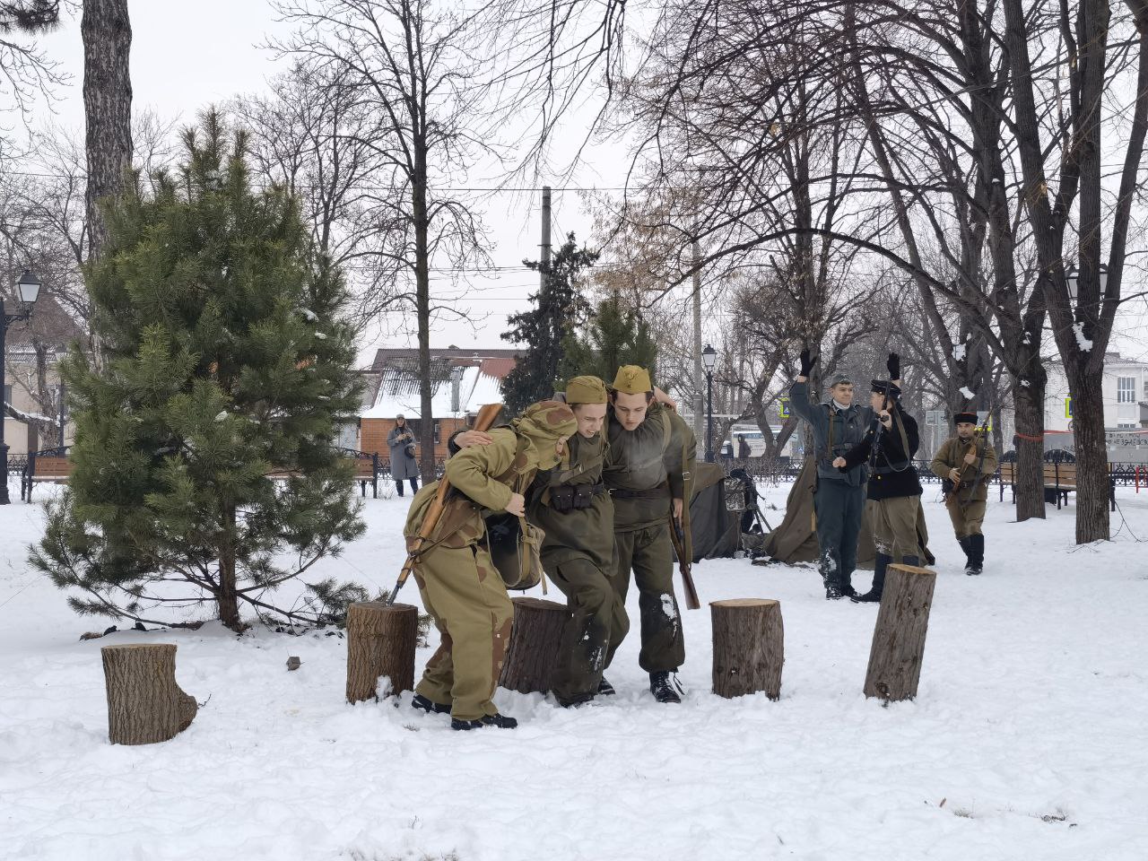 Военно-историческая реконструкция освобождения Краснодара