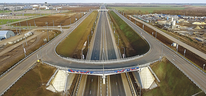 Дорога в международный аэропорт Платов (в Ростове-на-Дону) одна из самых современных на юге России