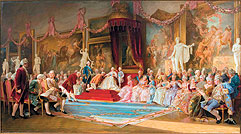 Валерий Якоби,"Инаугурация Академии художеств7 июля 1765 года". 1889 год