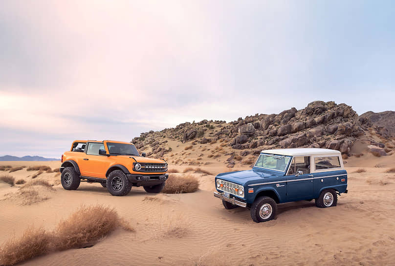 На старте продаж Ford Bronco предлагается с двумя бензиновыми моторами мощностью 274 и 314 лошадиных сил.