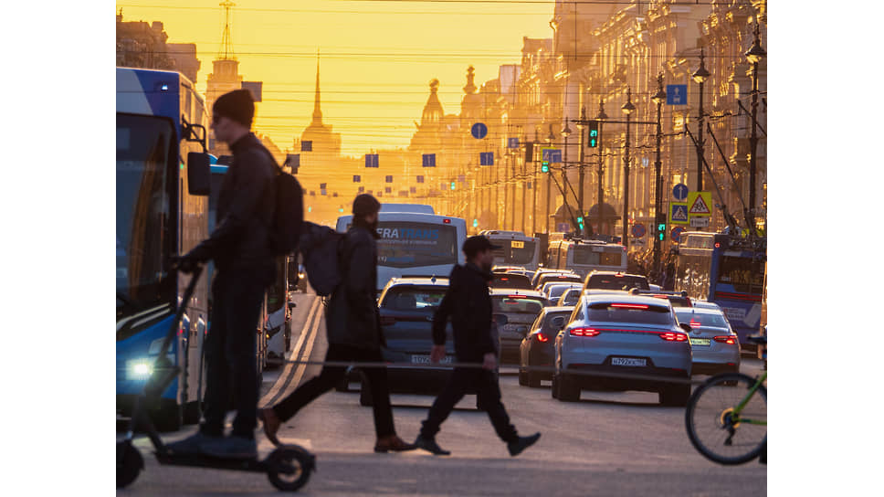Закат на Невском проспекте, Санкт-Петербург