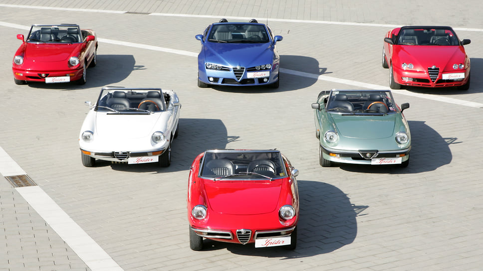 Все поколения модели Alfa Romeo Spider