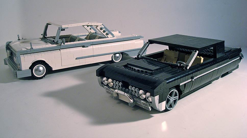 Модель Black and White Early 60&#39;s Era Fords из Lego