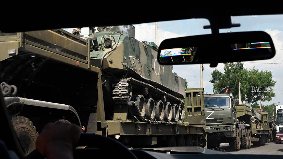 Перевозка военной техники в Херсонской области