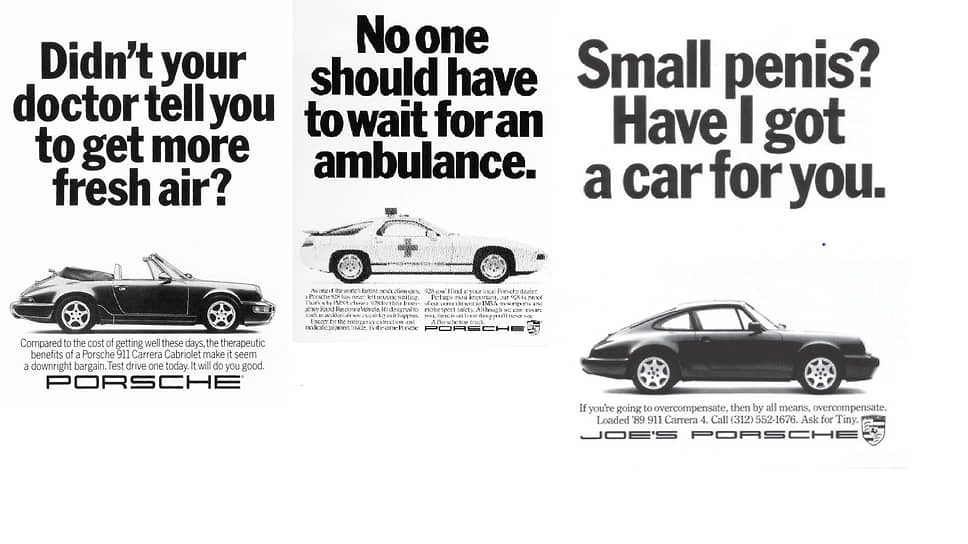 Сегодня даже трудно себе представить, что реклама автомобильных дилеров когда-то могла быть настолько неполиткорректной, свободной от предрассудков и независимой от маркетинговой политики штаб-квартиры марки