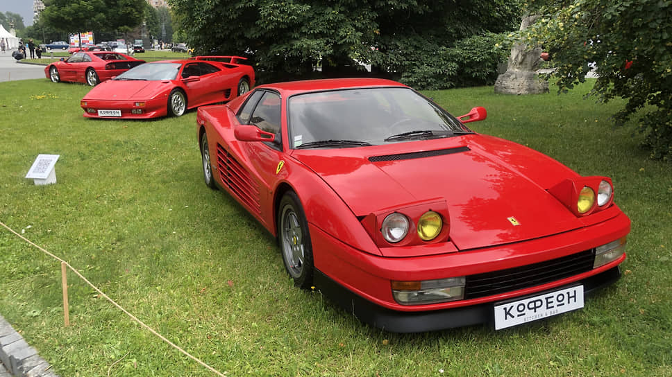 «Красный — значит быстрый!». В этом разделе представлены Lamborghini Diablo, Ferrari Testarossa и Ferrari F355