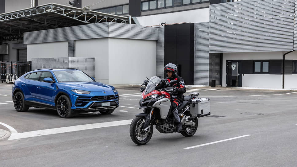 Lamborghini и Ducati представили прототип технологии «от автомобиля к мотоциклу», которая предупреждает водителей об опасности во время движения