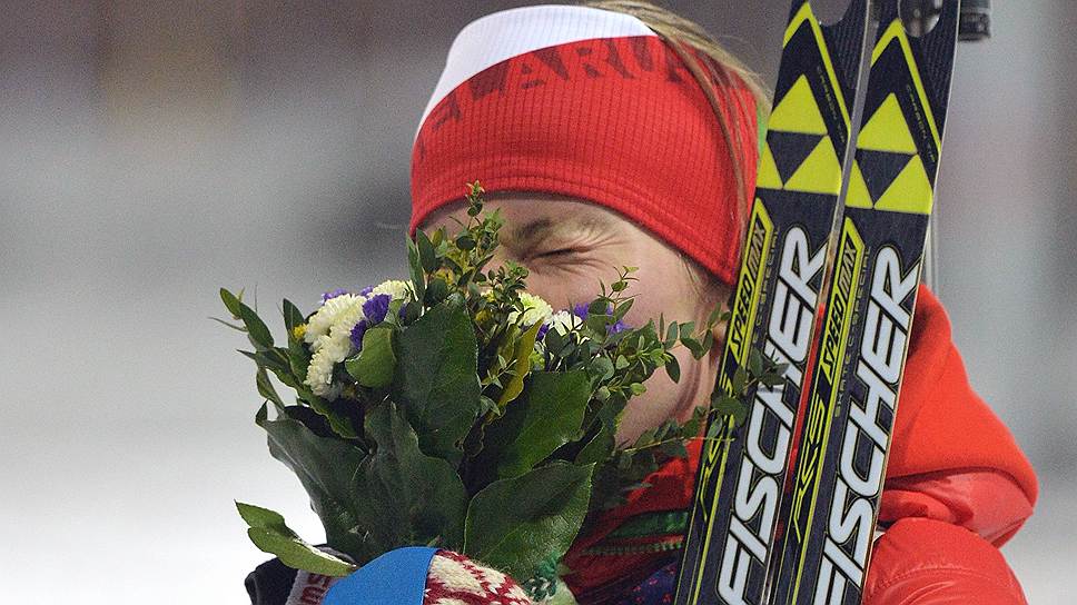 В Сочи Дарья Домрачева завоевала три золотые медали, и это рекорд в биатлоне для одной Олимпиады