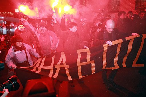 12.03.2009 В Москве и Санкт Петербурге состоялся День несогласных, в ходе которого оппозиции удалось провести несанкционированные шествия