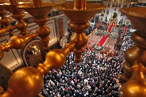 19.04.09 Православные христиане отметили праздник Воскресения Христова. Россия