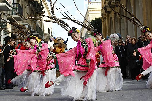 08.02.2010 В Валлете прошло празднование китайского праздника Весны, олицетворяющего китайскую культуру и искусство
