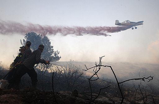 02.12.2010 На севере  Израиля в предместье Хайфы разбушевался крупный лесной пожар, жертвами которого стали уже более 40 человек. Власти страны обратились к соседним государствам с просьбой оказать помощь в борьбе с огнем