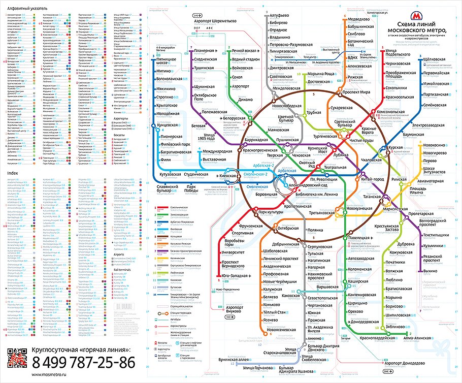 Схема линий московского метро 2.0 по проекту Артемия Лебедева