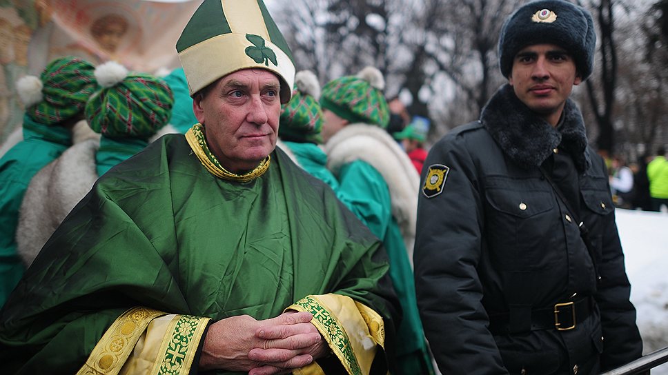 Празднование Дня святого Патрика в Москве