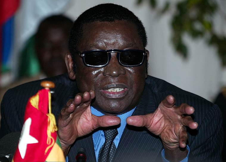 Президент Того Гнассингбе Эйадема  набрал 96,5% голосов на выборах от 25 августа 1993 года 
