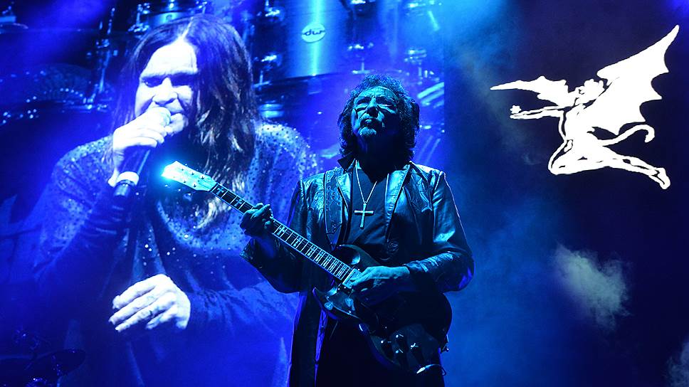 Гитарист британской рок-группы Black Sabbath Тони Айомми во время концерта группы в спорткомплексе «Олимпийском»