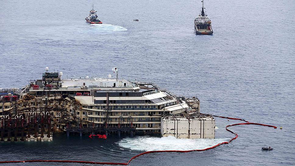 Как Costa Concordia отправилась в последний путь