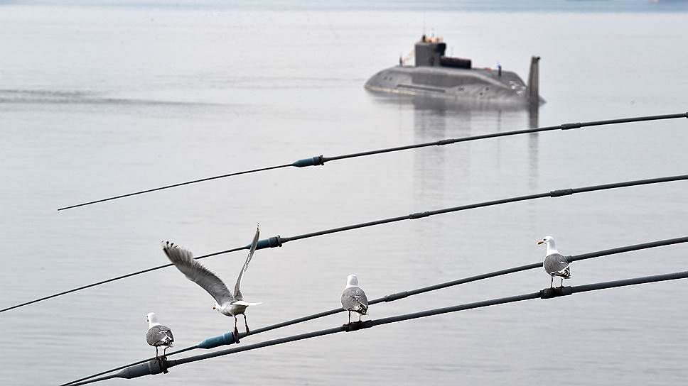 Военно-морской парад в День ВМФ России в Североморске