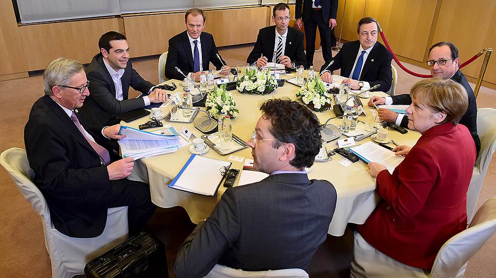 Лидеры ЕС во время заседания Европейского совета