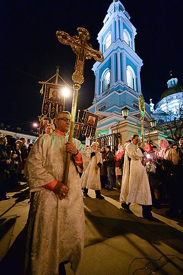 Крестный ход в Елоховском Соборе