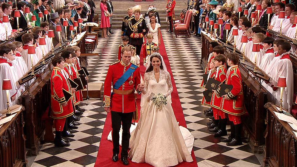 День свадьбы был объявлен выходным и обошелся британской экономике в сумму от &amp;#163;1,2 млрд до &amp;#163;6 млрд. Поскольку Уильям не является наследным принцем, мероприятие не считалось государственным, и протокол не требовал приглашения глав стран, не входящих в Содружество наций и не являющихся монархиями