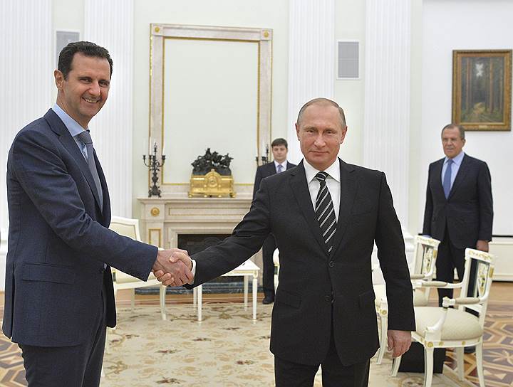 22 октября. Владимир Путин провел переговоры с Башаром Асадом