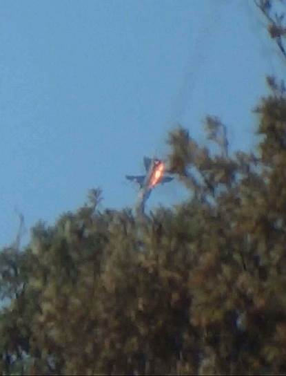24 ноября. Крушение Су-24 в Сирии после атаки турецким F-16
