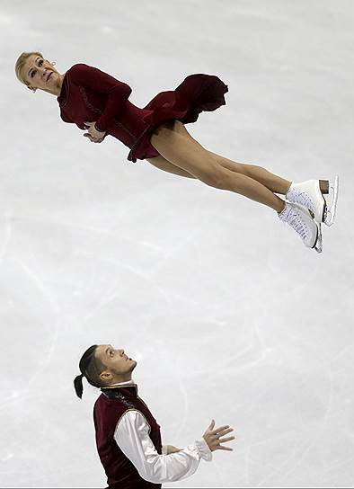 Российская спортивная пара фигуристов Татьяна Волосожар и Максим Траньков