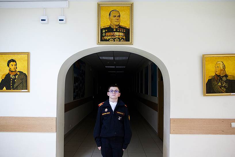 Павел Волков, Россия. На фото суворовец Михаил Яковлев, 11 лет, Москва, 3 рота 3 взвод