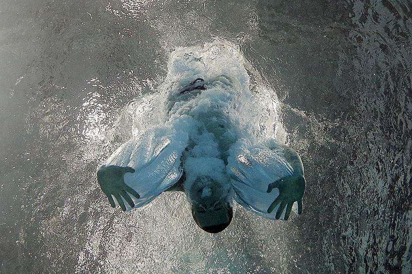 Будапешт, Венгрия. Пловец на Чемпионате мира по водным видам спорта