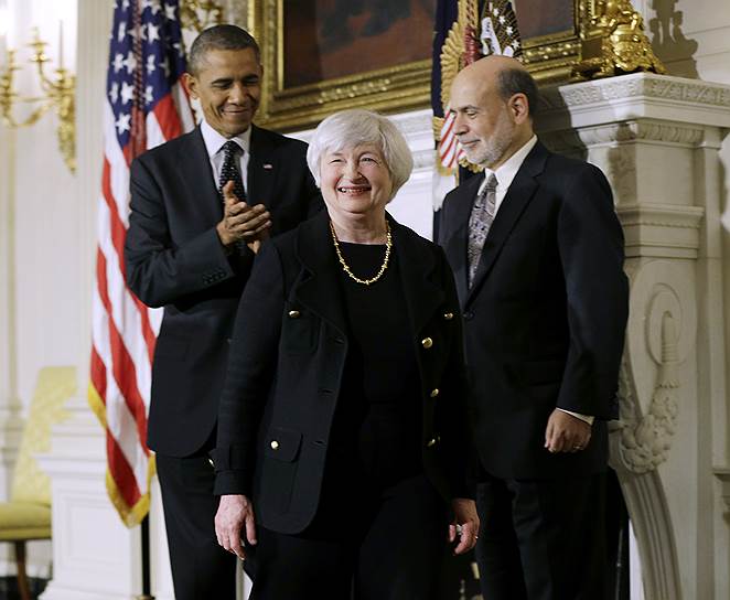 Барак Обама превратил замену главы ФРС Бена Бернанке на Джанет Йеллен из формальной церемонии в праздник