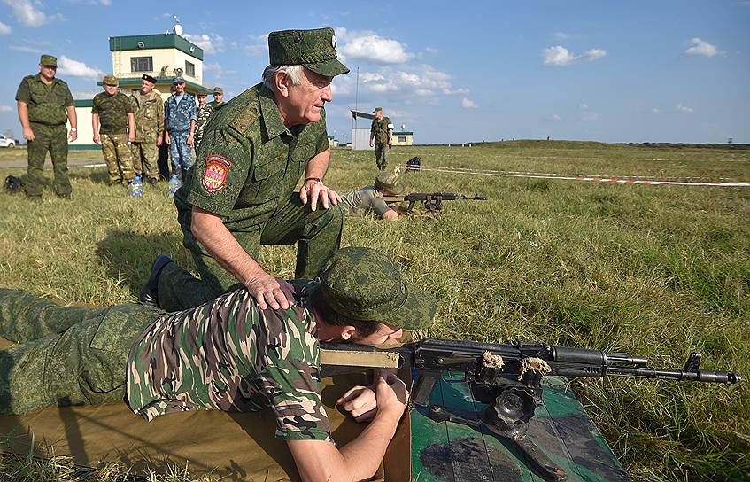 На полигоне Молькино атаман Николай Долуда бывает регулярно