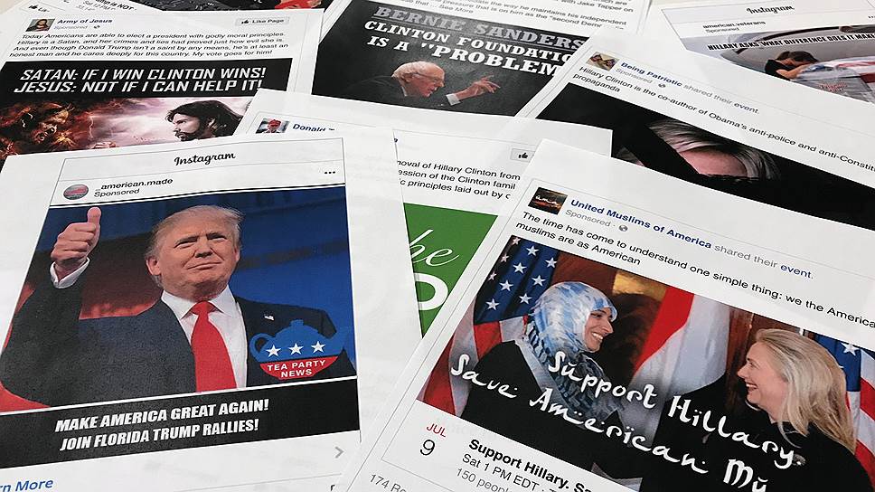 Образцы политической рекламы, оплаченной из России, представил Facebook