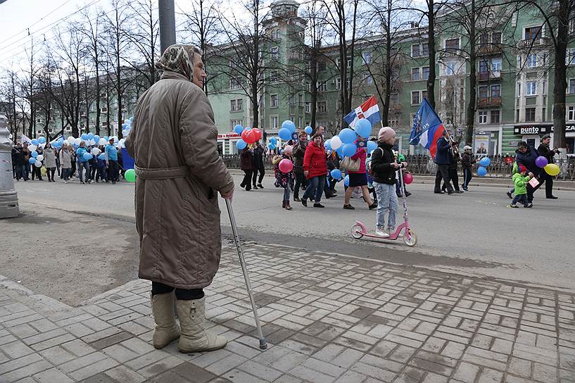 Первомайское шествие в Перми