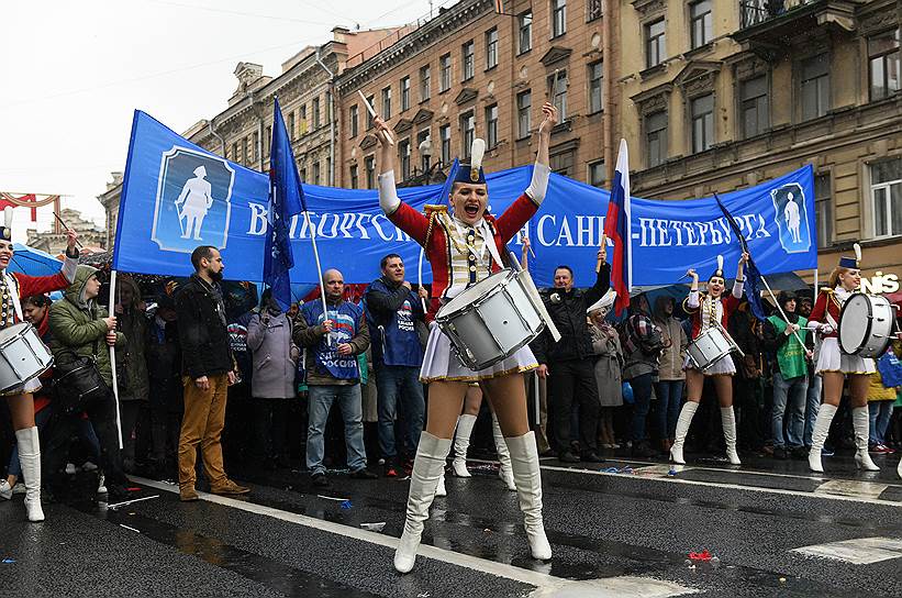 Первомайская демонстрация в Санкт-Петербурге