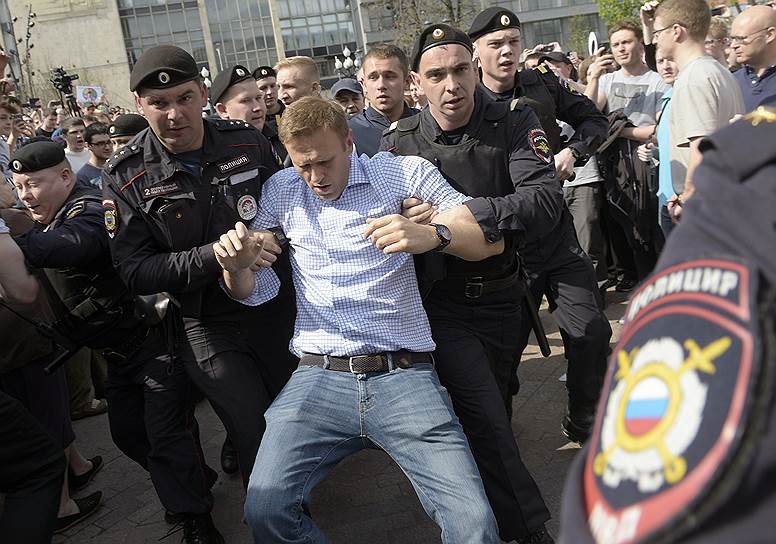Задержание в Москве Алексея Навального