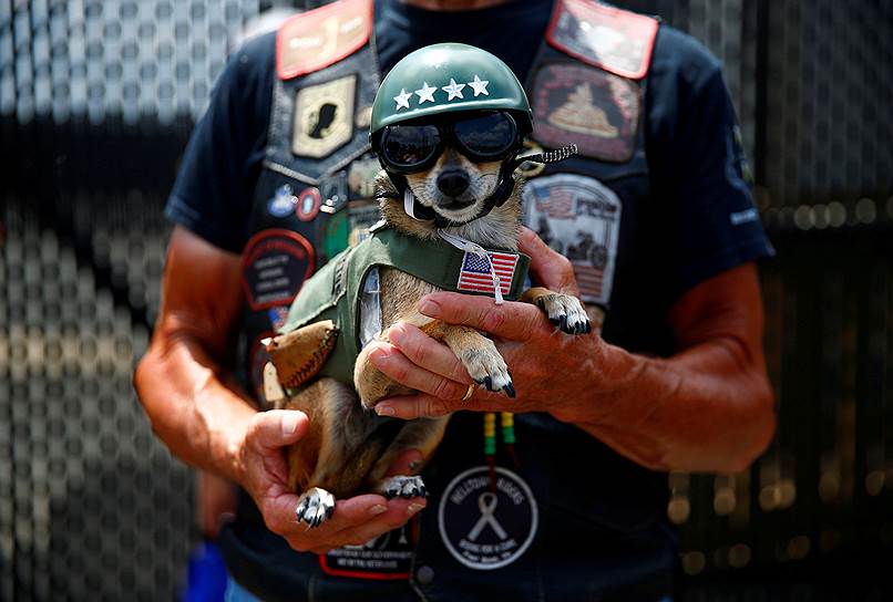 Вашингтон. США. Ралли на мотоциклах Rolling Thunder, посвященное Дню памяти всех без вести пропавших и военнопленных