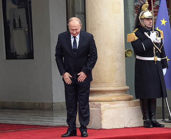 Президент России Владимир Путин во время празднования 100-летия окончания Первой мировой войны