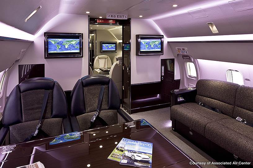 Интерьеры самолета модельного ряда BBJ-777X 
