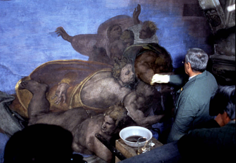 Фрески Сикстинской капеллы после реставрации