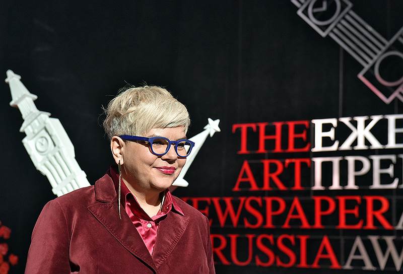 Главный редактор The Art Newspaper Russia Милена Орлова на церемонии вручения 7-ой ежегодной премии газеты The Art Newspaper Russia в Гостином дворе 