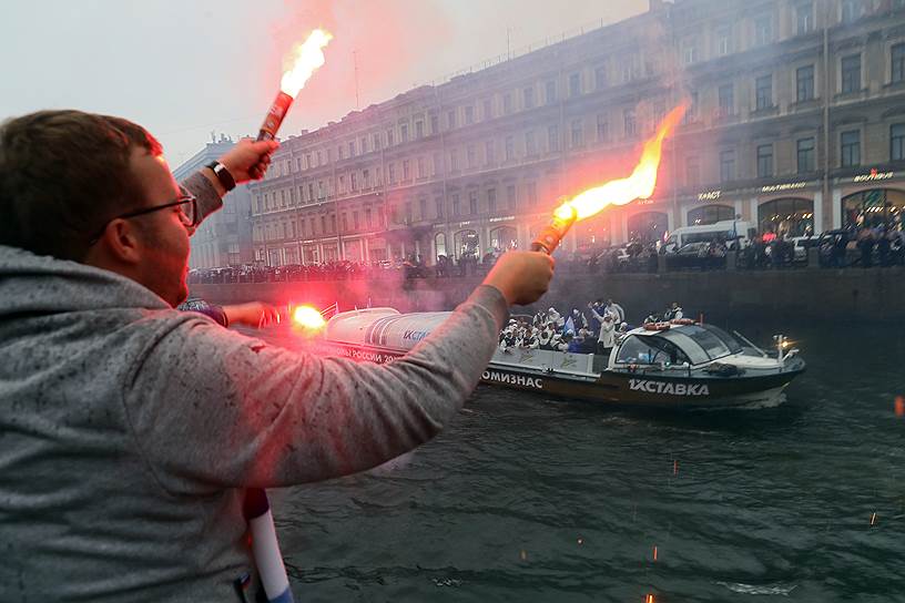 26 мая, Санкт-Петербург. Празднование победы «Зенита» в чемпионате России по футболу