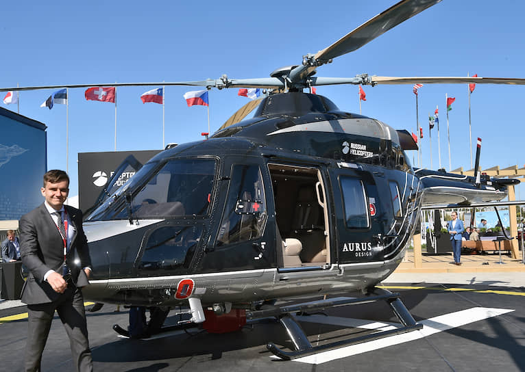 Вертолет люкс-класса, построенный на базе модели «Ансат» в стиле автомобильного бренда Aurus