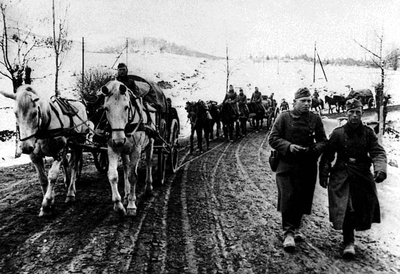Немецкие войска продвигаются вглубь горных районов Болгарии, 1941 год